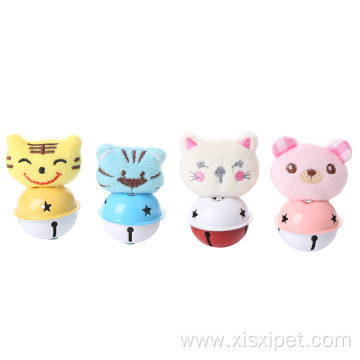 eco-friendly stocked animal shaped plush cat toy